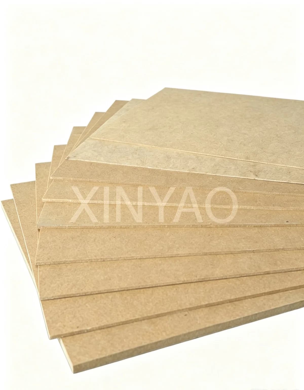 Thin MDF board surface and edge detail for furniture and industrial applications