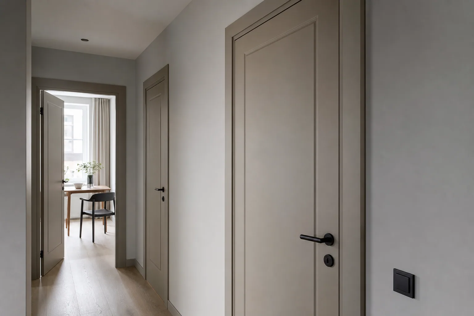 Representative interior MDF door panel application